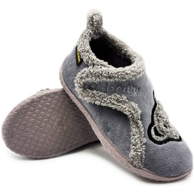 Dětské papuče GEZER BEAR šedé – Sleviste.cz