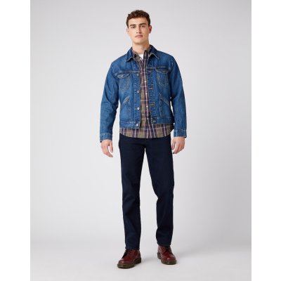 Wrangler pánské jeans Texas blue black W12175001 – Zboží Mobilmania