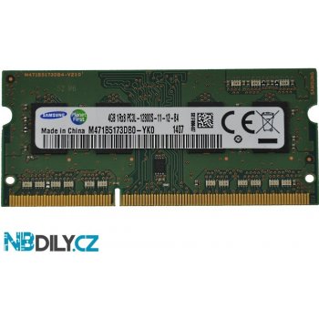 Samsung SODIMM DDR3 4GB 1600MHz CL11 M471B5173DB0-YK0