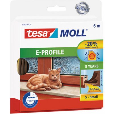 Tesamoll Gumové těsnění E profil 6 m hnědé 05463-00123-00 – Zboží Mobilmania