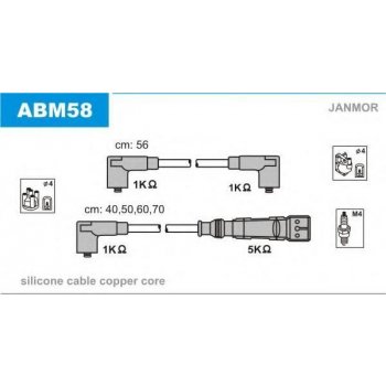 JANMOR Sada kabelů pro zapalování JNM ABM58