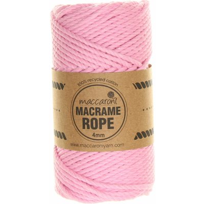Maccaroni Rope 4 mm růžová 403L_01 – Zbozi.Blesk.cz