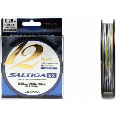 Daiwa Šňůra Saltiga 12 Braid EX+SI 300m 0,35mm 45,3kg – Zboží Mobilmania