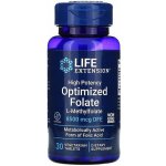 Life Extension High Potency Optimized Folate L-Methyfolate 8500 mcg DFE 30 tablet – Hledejceny.cz