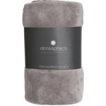 Atmosphera Přehoz měkká deka z mikrovlákna šedá hřejivá 125x150 – Zboží Dáma