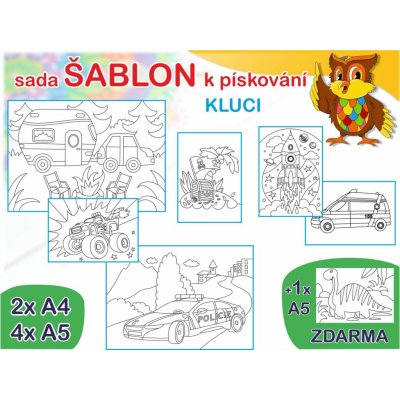 Radost v písku Sada šablon vel. M kluci – Zboží Dáma
