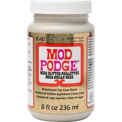 Mod Podge Hologram Glitter Gold Třpytivé lepidlo lak a finiš 236 ml – Hledejceny.cz