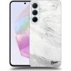 Pouzdro a kryt na mobilní telefon Samsung Picasee silikonové Samsung Galaxy A35 5G White marble černé