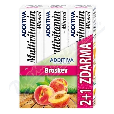 Sada Additiva MM 2+1 broskev šumivé 3x 20 tablet – Hledejceny.cz