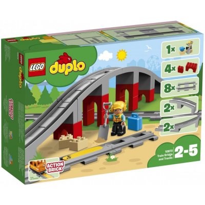 LEGO® DUPLO® 10872 Doplňky k vláčku most a koleje