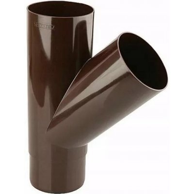 Marley Odbočka 45° pro okapový svod 75/75 mm plastová 078601 hnědá – Zboží Mobilmania