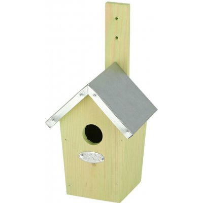 Esschert Design Ptačí budka Simi 30 x 15 x 13 cm dřevo kov hnědá – Hledejceny.cz