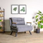 Atelier del Sofa Bed Sando Single šedá – Zboží Mobilmania