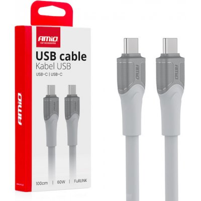 Kabel USB-C TO TYP-C 60W 100cm FullLINK model X111 AMiO-04291, , , – Zboží Živě