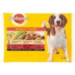 Pedigree Adult kuřecí & zelenina a hovězí & zelenina 4 x 100 g – Hledejceny.cz