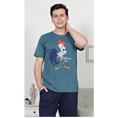 Gazzaz pánské pyžamo kapri Kohout petrolejová – Zboží Dáma