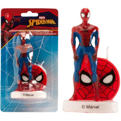 Dekora Narozeninová svíčka 3D Spiderman 9 cm – Zboží Mobilmania