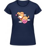 Gildan Soft-Style Design se srdíčkem a psem Námořnická – Sleviste.cz