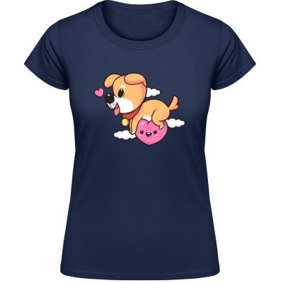 Gildan Soft-Style Design se srdíčkem a psem Námořnická – Sleviste.cz