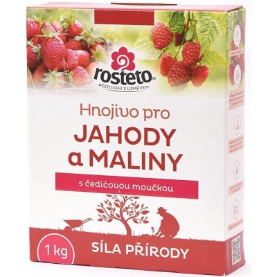 Rosteto Hnojivo s čedičovou moučkou - jahody a maliny 1 kg – Sleviste.cz