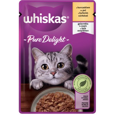 Whiskas Pure Delight kuřecí v želé 85 g – Zbozi.Blesk.cz