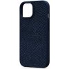 Pouzdro NJORD Salmon Leather Magsafe iPhone 15 modré