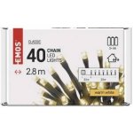 Emos D4FW01 40LED XMAS 3AA IP44 2,8m WW – Hledejceny.cz