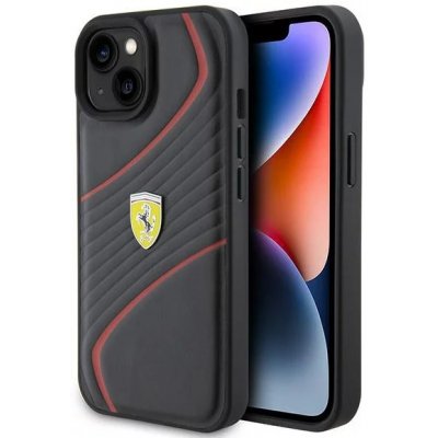 Ferrari iPhone 15 Twist Metal Logo černé – Zboží Mobilmania