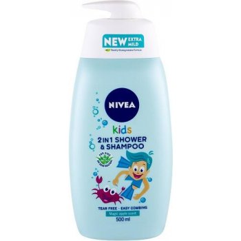 Nivea Dětský sprchový gel a šampon 2 v 1 s jablečnou vůní 2 in Shower & Shampoo 500 ml