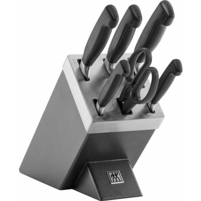 Zwilling Four Star samoostřící blok s noži 7 ks, antracitový, 35148-507