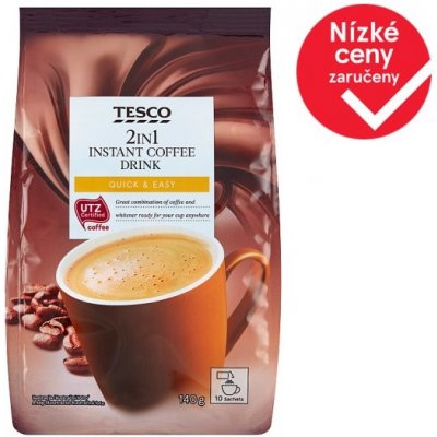 Tesco 2v1 instantní kávový nápoj v prášku 10 x 14 g – Zboží Mobilmania