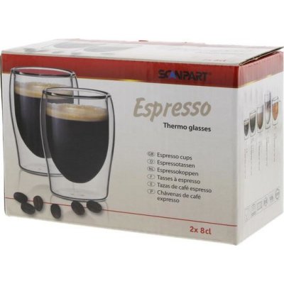 Scanpart Espresso Sklenice termo 2x 80 ml