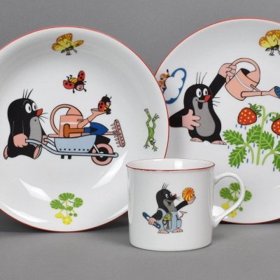 Thun 1794 Karlovy Vary Dětská souprava Krtek zahradník 3 ks – Hledejceny.cz