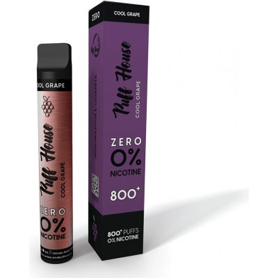 Puff House ZERO Cool Grape 0 mg 800 potáhnutí – Sleviste.cz