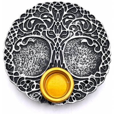 Mani Bhadra Stojánek na vonné tyčinky a kužely Tree of Life stříbrný Ø 9 cm – Hledejceny.cz