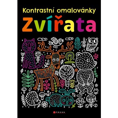 Kontrastní omalovánky Zvířata Kolektiv – Hledejceny.cz