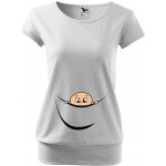 Těhotenské tričko Kluk z bříška Bílá – Zboží Dáma