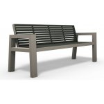 HTI Ocelová lavička Beko KA-O1003 červená – Sleviste.cz