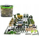 Kruzzel 11524 Sada plastových vojáčků s příslušenstvím 300 dílů – Zboží Dáma