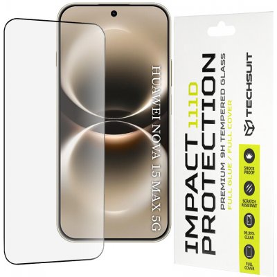 Techsuit tvrzené sklo 111D Full Cover Huawei nova 15 Max černé 176794 – Zboží Živě
