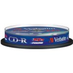 Verbatim CD-R 700MB 52x, spindle, 10ks (43437) – Zboží Živě