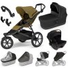 Kočárek THULE Trojkombinace 9v1 Urban Glide 3 + Bassinet + příslušenství 2024 + Nuna PIPA™ URBN Nutria Green