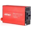 Měnič napětí do auta AMiO 24V/230V, 300W/600W 2xUSB, 02471