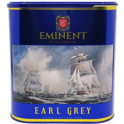 Eminent cejlonský čaj Earl Grey černý čaj s bergamotem sypaný Plechová čajová dóza 400 g – Zboží Mobilmania