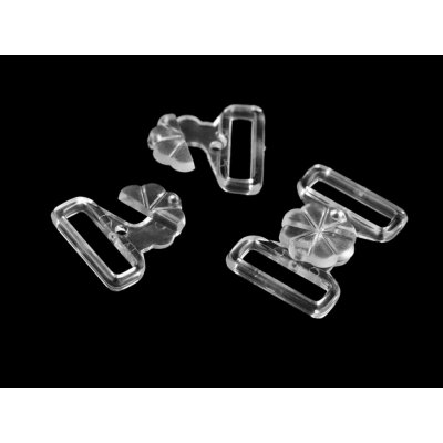 Plavkové zapínání šíře 17 mm plastové - transparent (500 pár) – Zboží Dáma