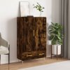 Regál a polička Prolenta Maison Exclusive Skříň highboard kouřový dub 69,5 x 31 x 115 cm kompozitní dřevo