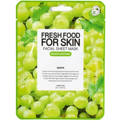 Farmskin Freshfood For Skin Facial Sheet Mask Grape Hydratační plátýnková maska 25 ml