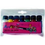 Sada barev na sklo 7x12g vitrážní – Hledejceny.cz