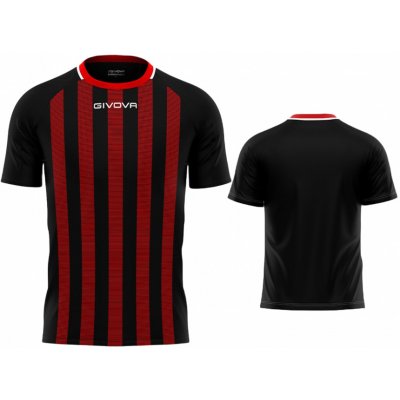 Givova Tratto sada 15 fotbalových dresů černá/červená 1012