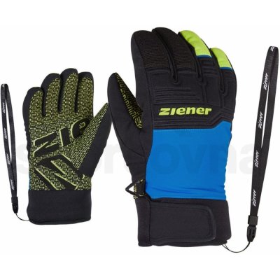 Ziener Lanus AS Jr - black/blue/lime – Zbozi.Blesk.cz